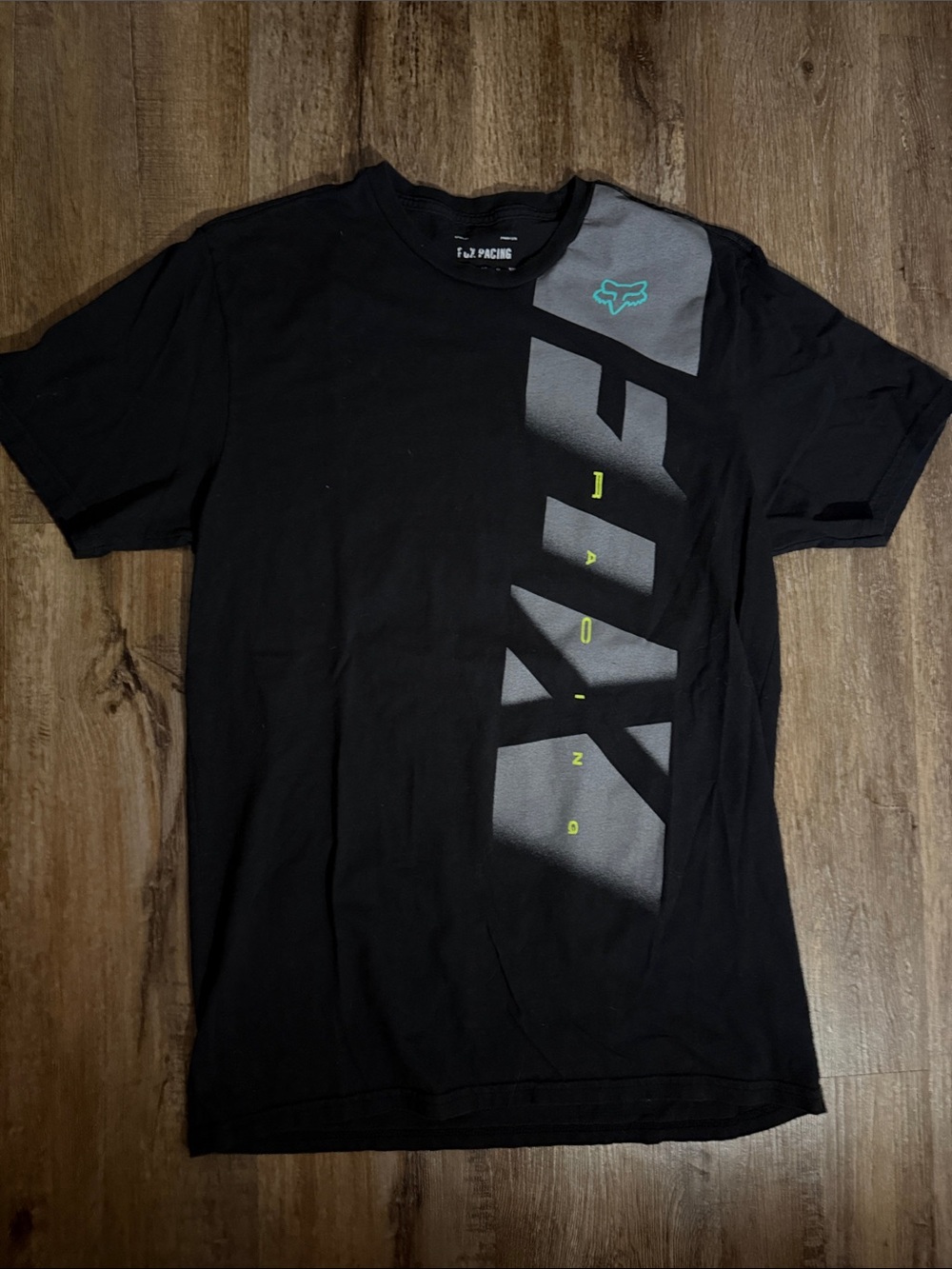 Y2K style Fox Black Short-Sleeve Graphic Tee mens size large